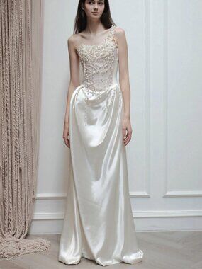 Stunning Fitted Strapless Maxi Dress